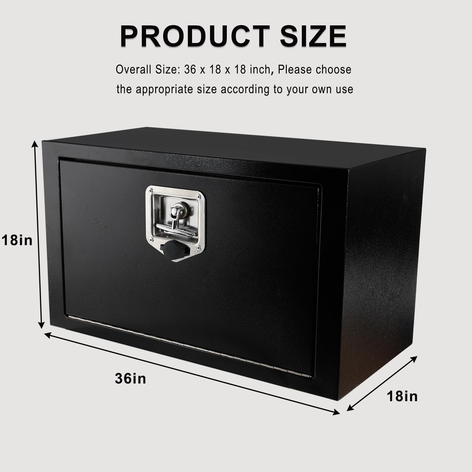 Snapklik.com : 36 Inch Steel Underbody Truck Tool Box Heavy Duty ...