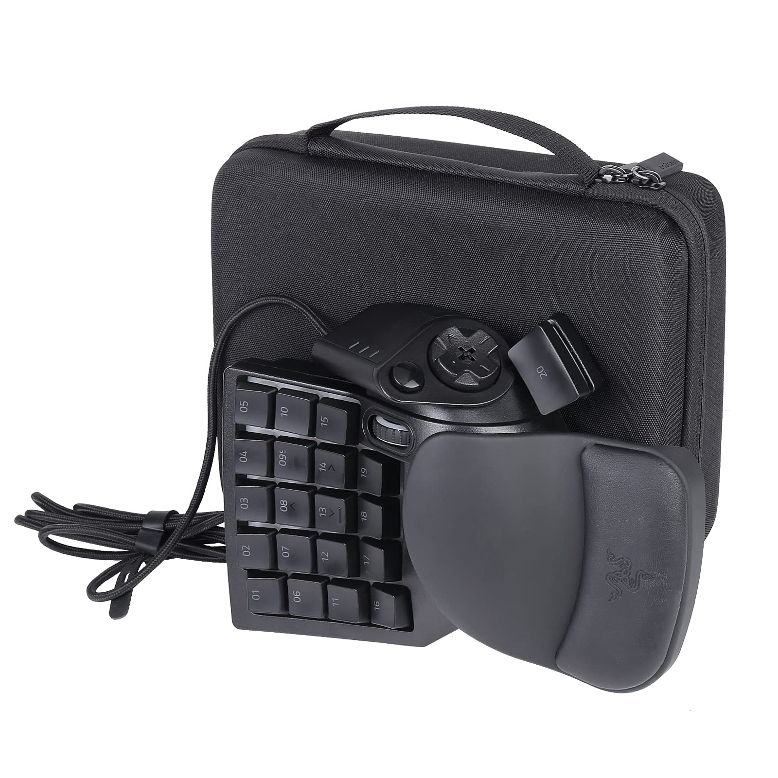 co2CREA Razer Tartarus Pro / V2 Keyboard-Tragetasche, Hartschale, nur Hülle