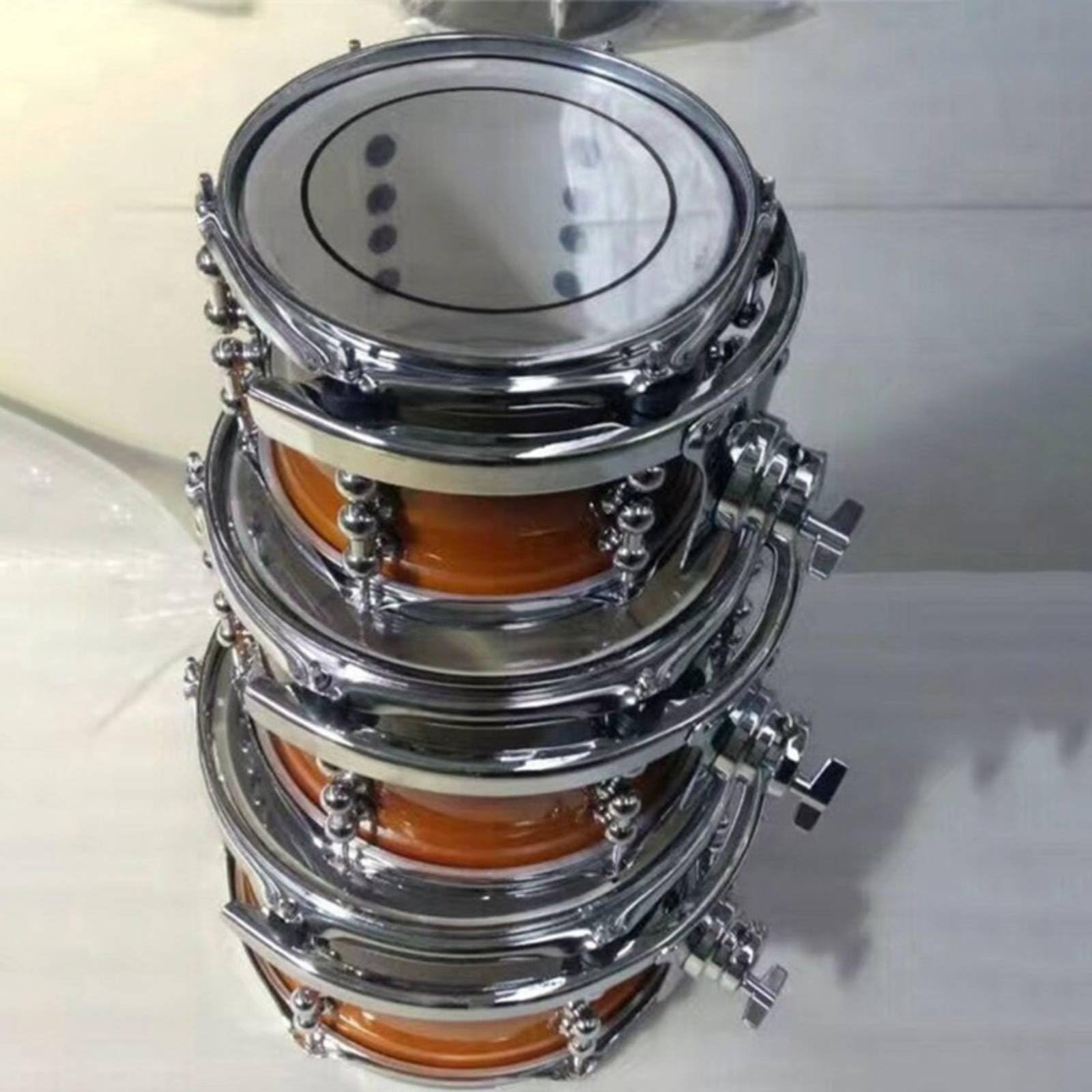 harayaa Supporto Tamburo Rack Supporto Tom Montaggio Oscillante Riduzione Contatto Struttura in Ferro Adatto Allestimento Jazz Ambienti Domestici Sala Prove, 8 Pollici