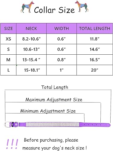 Miniatura 7 de Petank Collar de perro para perros pequeños, medianos y grandes, collar de perro pequeño para hembras, collar de perro rosa, collares de cachorros