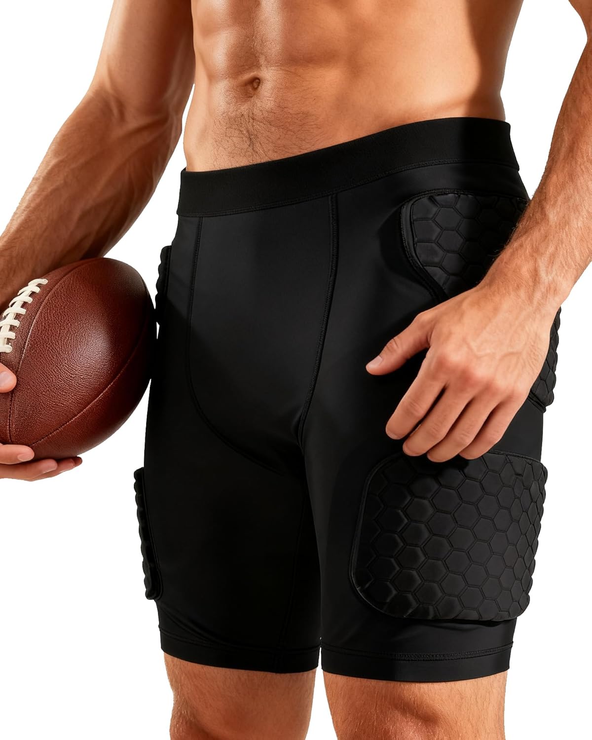Men's Padded Football Girdle Compression