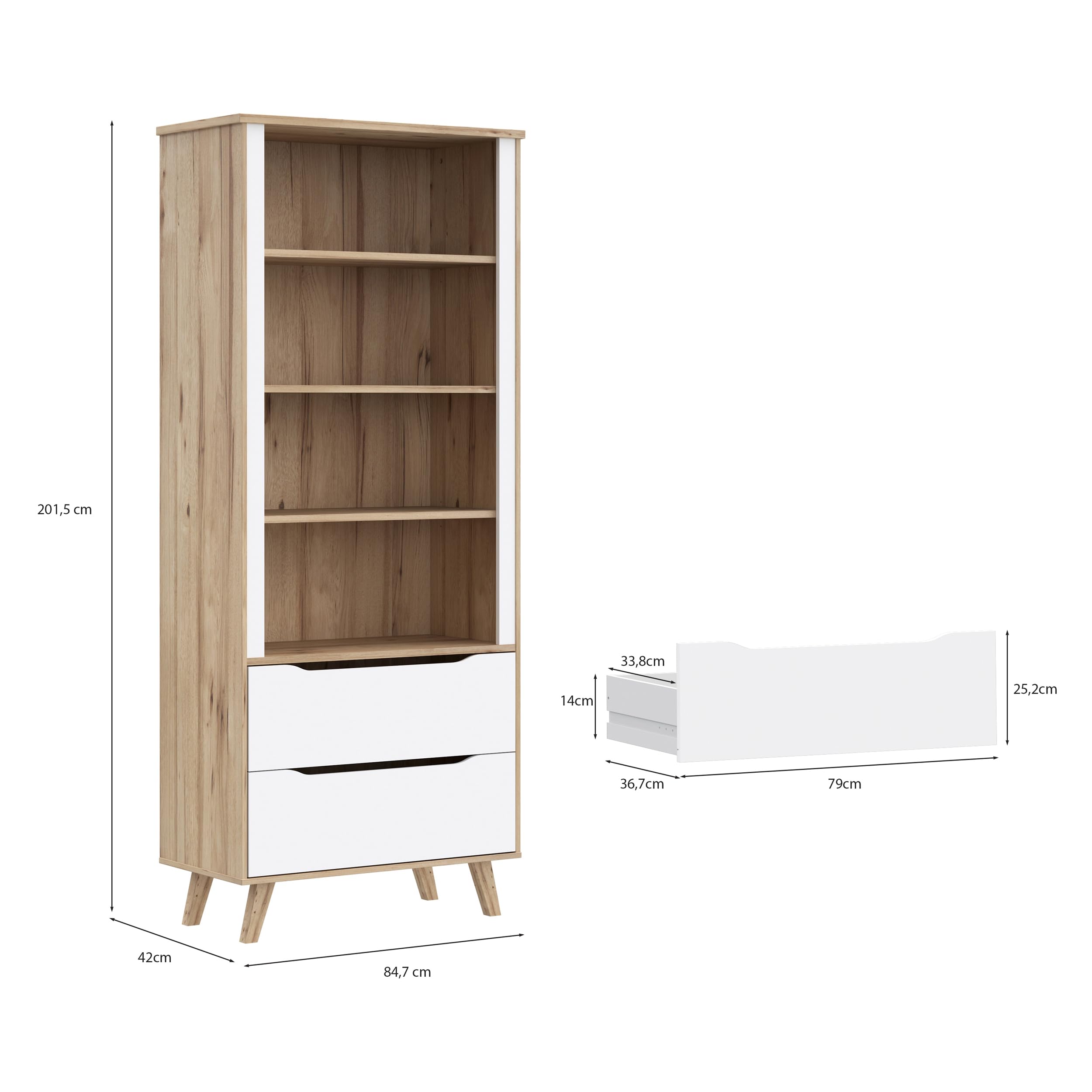 Forte VANKKA Regal 85 – Bild 7