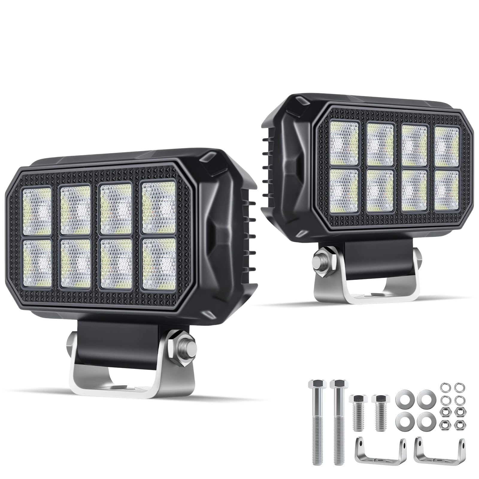 antom 2 pezzi fari led trattore 172W 9-60V 20400 Lumen faro LED IP68 impermeabile faretti led 12v per escavatori, trattori, rimorchi, ATV, camion, veicoli fuoristrada, moto
