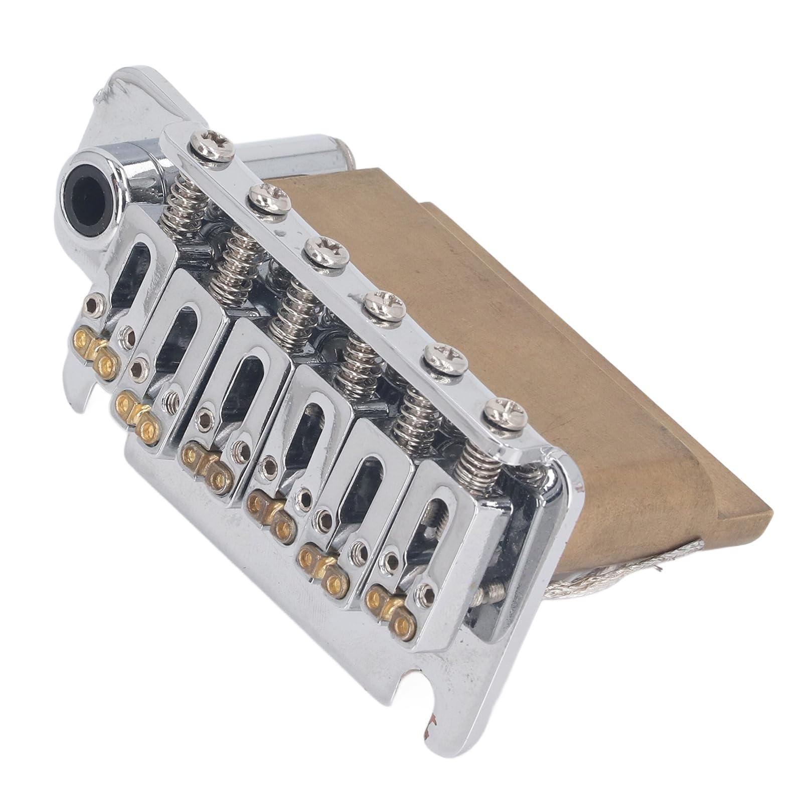 Fafeicy Akcesoria Gitarowe Mostek Tremolo Metalowy Mosiężny Blok 2-punktowa Gitara Elektryczna do Gitar