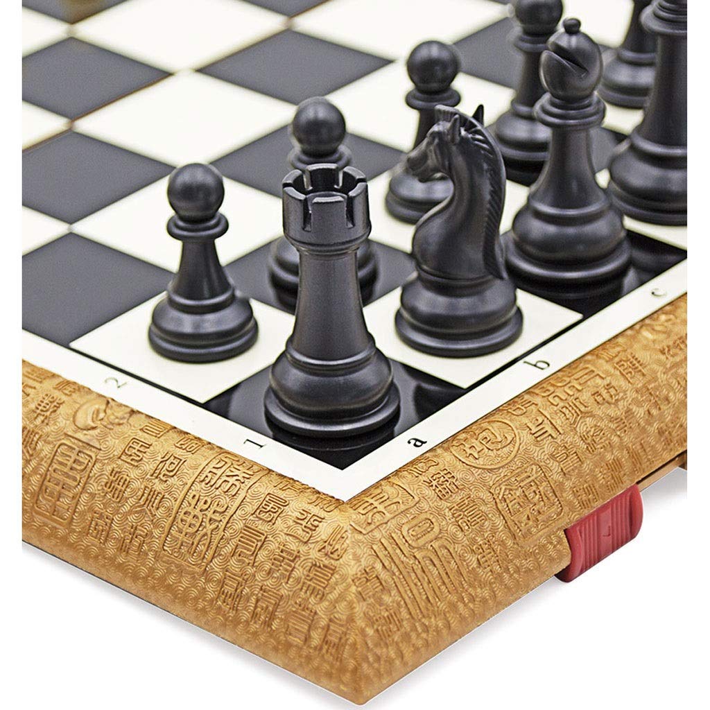 Scacchi Set di Scacchi in plastica Magnetica Pannello Pieghevole per Scacchiera Gioco di intrattenimento Professionale Scacchi Scacchiera Pieghevole Portatile Set di Scacchi