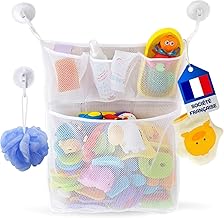 Bath Toy Storage – Baby Bath Toy Net – Bath Toy Organizer with 4 Adhesive Hooks – Bath Toy Storage – Baby Bath Toy Net – Baby Bath Toy Storage
