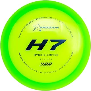 Prodigy Disc 400 H7 | Very Understable Disc Golf Driver | Easy Distance with Understable Flight | Durable 400 Plastic | Great Beginner Disc Golf Fairway Driver | 170-176g | Colors May Vary