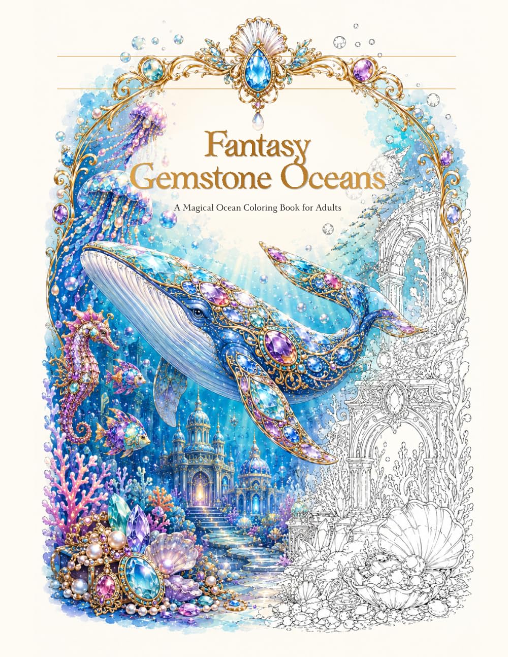 Fantasy Gemstone Oceans: Gemstone Sea Creatures & Crystal