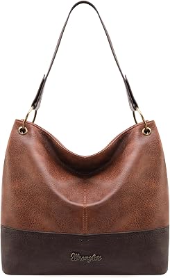 Montana West Wrangler Hobo Bags for Women Vegan Leather Top Handle Shoulder Purses and Handbags