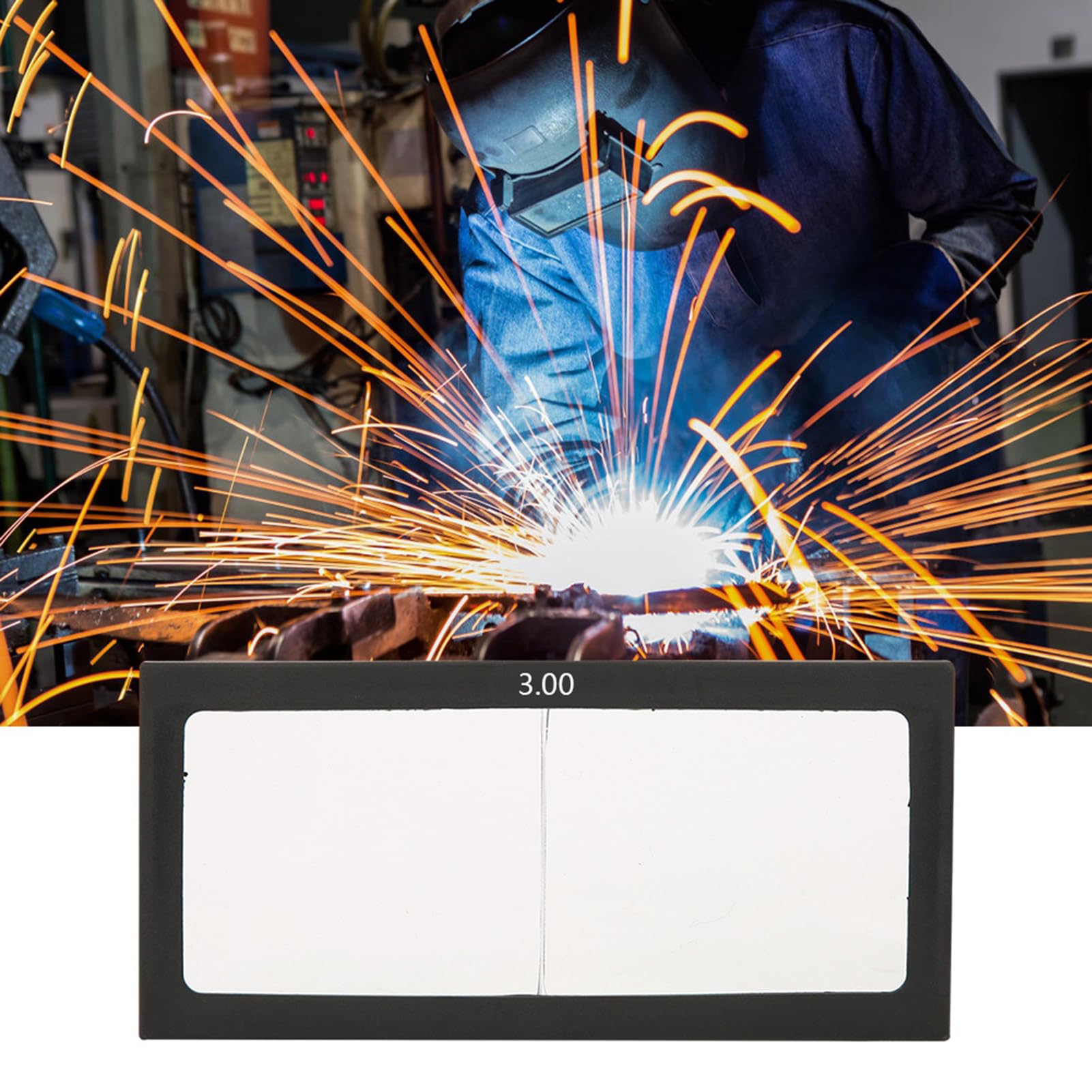 Welding Glass Magnifier Lens, Helmet Magnifying Lens Eye Protecting Welder Accessories Eye Protecting Masks 1.0/1.5/2.0/2.5/3.0 Diopter For Protective Arc Plasma Cutting Welds