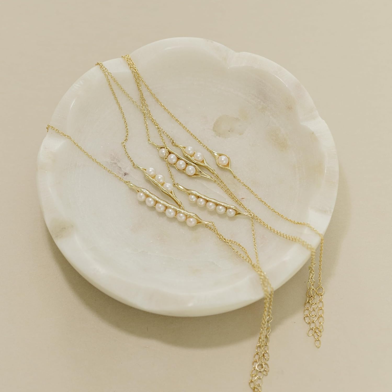 EVE'S ADDICTION 3 Peas in a Pod Simulated Pearl Bracelet - Gifts for Mom