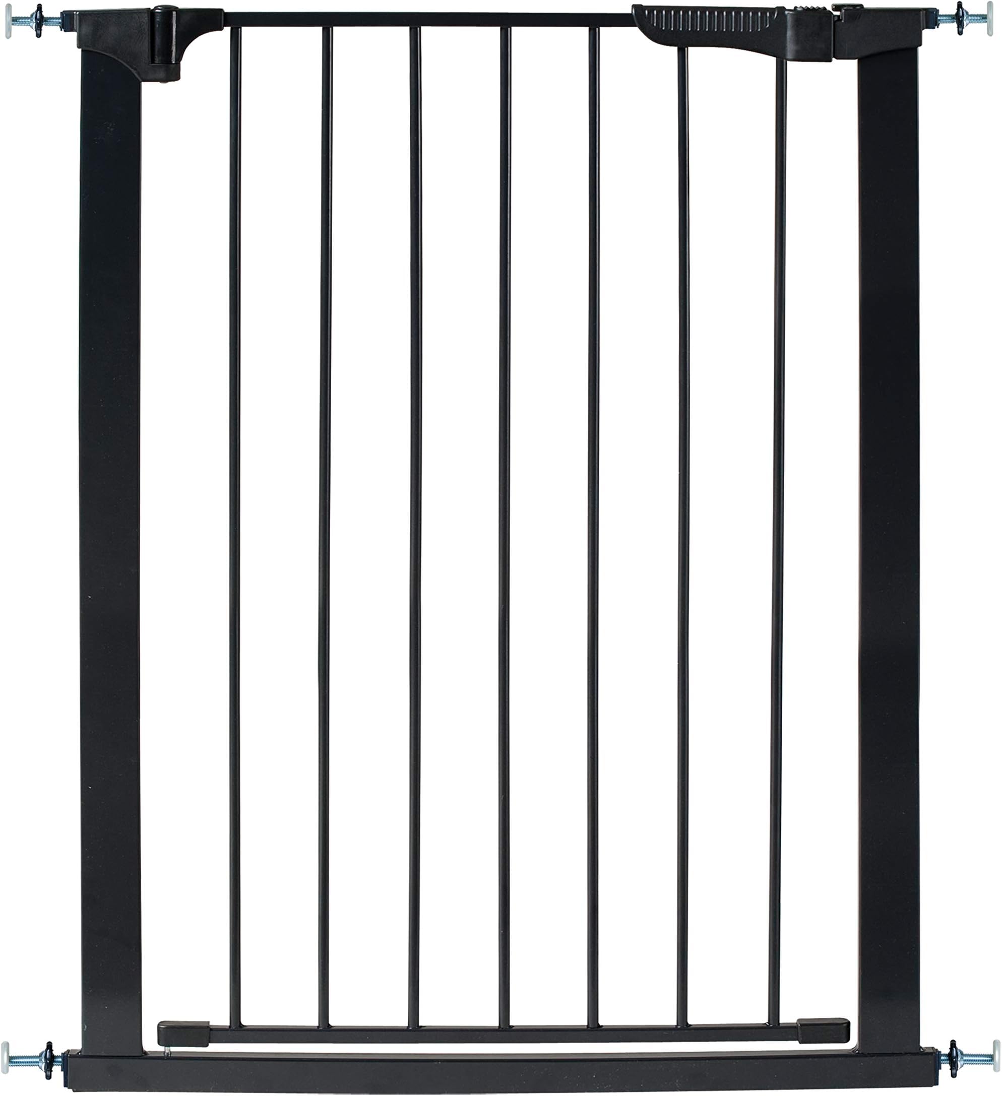KidCo Gateway Baby Pressure Gate - No Tools or Wall Cups Required - Extra Tall & Wide Auto Close Magnet-Lock Safety Gate, G1201, Black