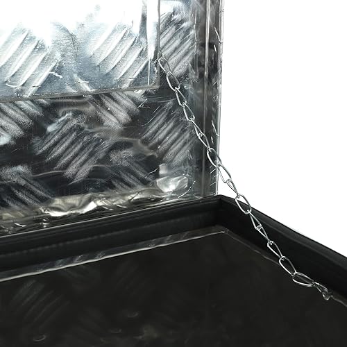 Miniatura 5 de EASYBERG Caja de herramientas de aluminio de 36 pulgadas, caja de herramientas de 5 bares, caja de herramientas de almacenamiento Orgainzer con