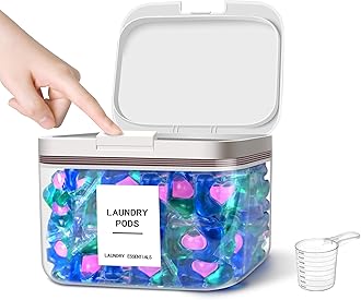 94oz /2.8L Laundry Pods Container for Laundry Room Organization