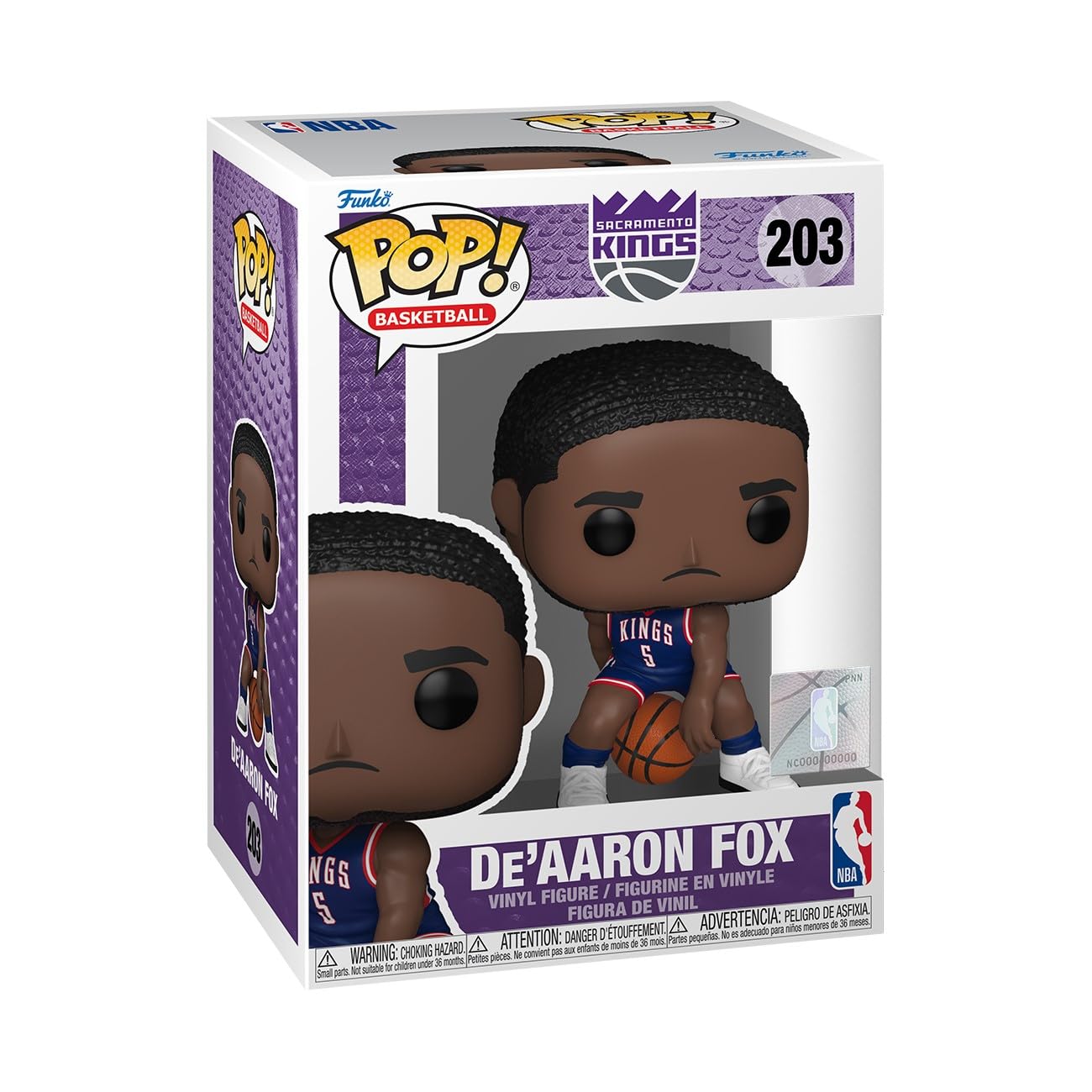 Funko Pop NBA: Sacramento Kings - De'Aaron Fox - (24-25 City Edition) - Collectable Vinyl Figure - Gift Idea - Official Merchandise - Toys for Kids & Adults - Sports Fans