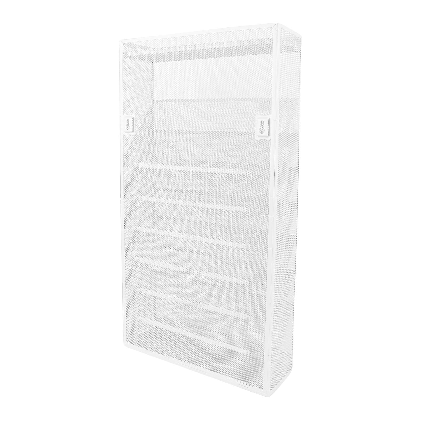 Eujgoov Scaffale Portaoggetti a Parete con Organizer per File in Rete di Ferro con Design Mobile e Appendibile a 9 Livelli per L'archiviazione di Documenti in Ufficio, a Casa, per la
