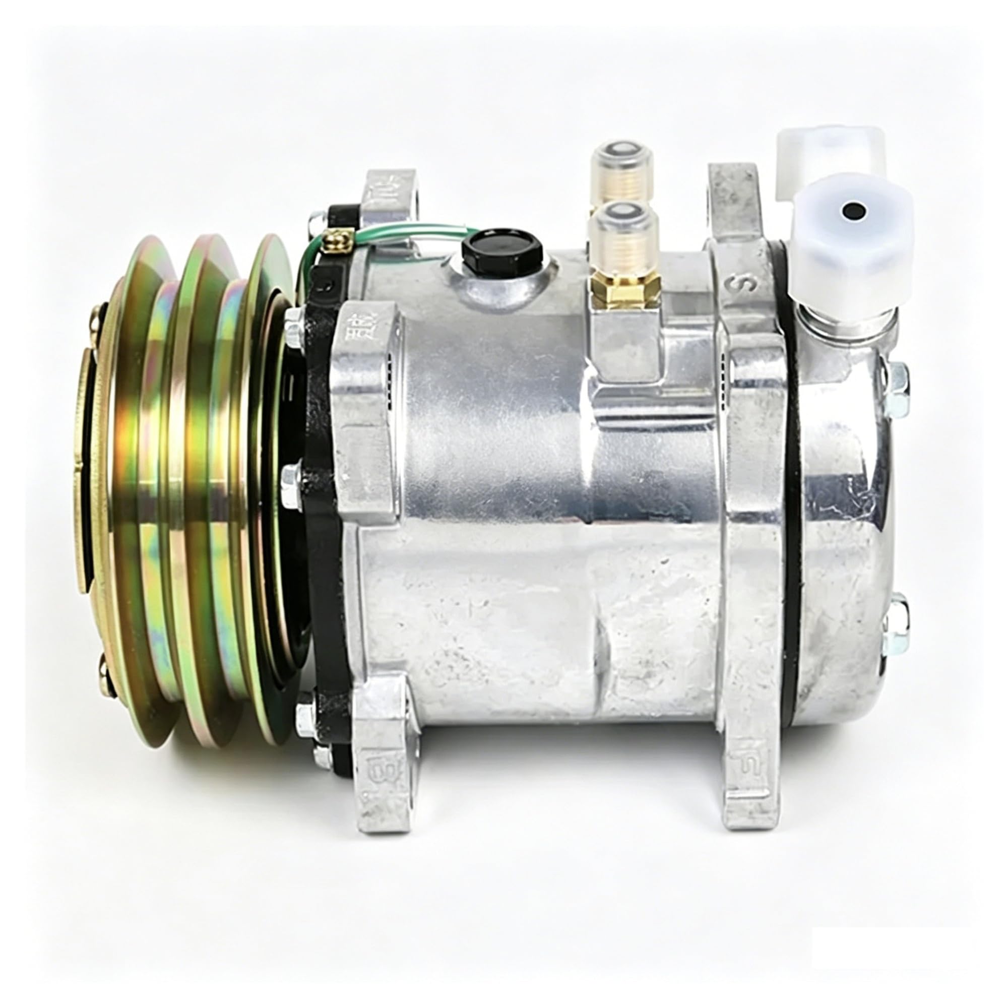 Sanden 507 5H11 SD5H11 SD507 Compresor de Aire Acondicionado automotriz, Conjunto de enfriamiento de posventa de 12 V y 24 V for múltiples Tipos de vehículos(24 V)