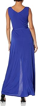 BCBGMax Azria Women's Mae Maxi Dress with Front and Back V-Neck