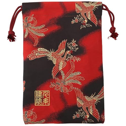 千糸繍院 Brocade drawstring bag, lined with Nishijin brocade, 4, size M. (Enbuhoo)