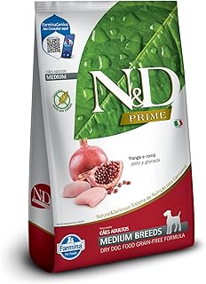 N&D PRIME Ração Farmina N&D Prime Frango E Romã Cães Adultos Raças Médias - 10 1Kg