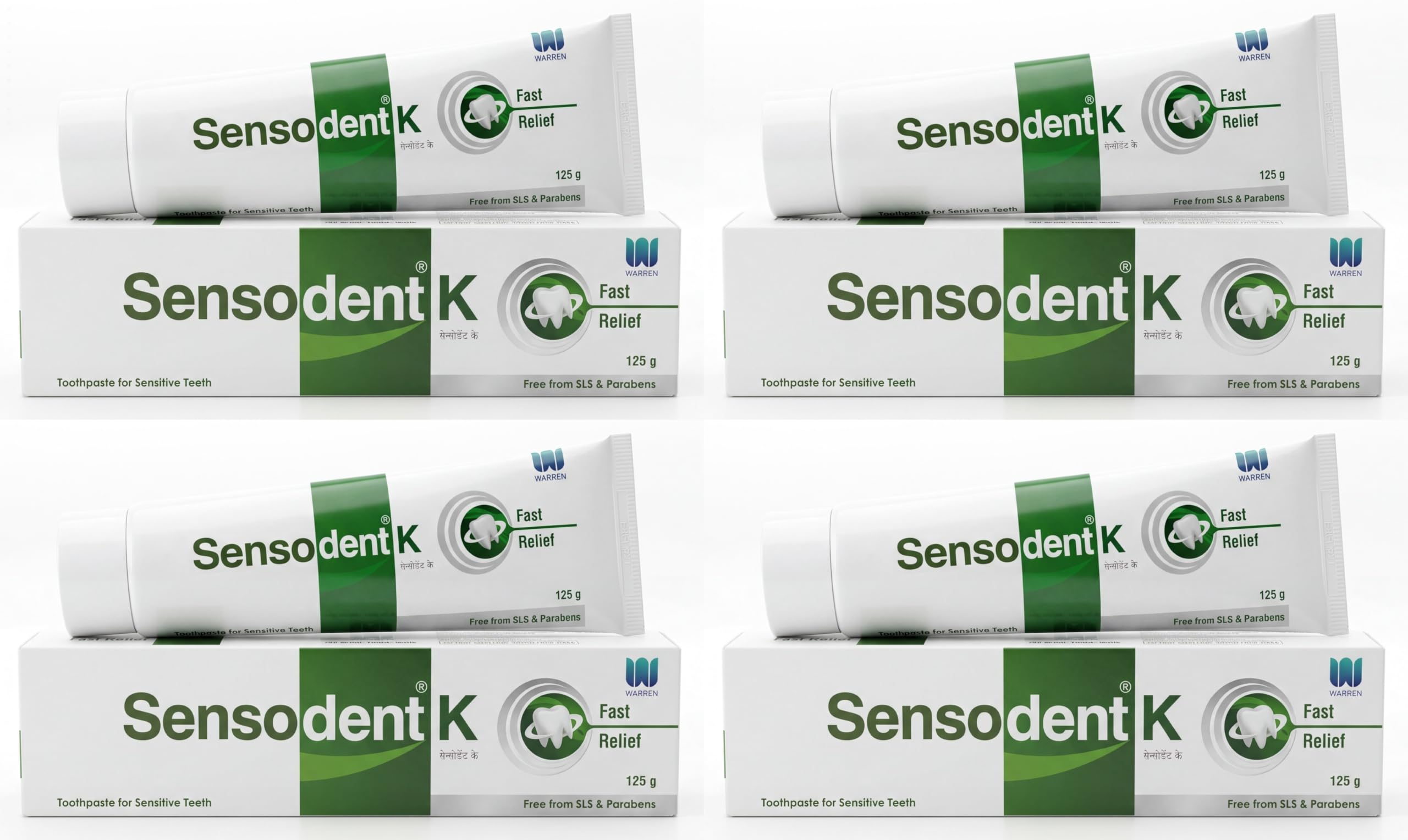 K Toothpaste for Sensitive Teeth - Instant Relief & Long-Lasting Protection, Dentist Recommended, SLS & Paraben Free - 125g x Pack of 4-image-33