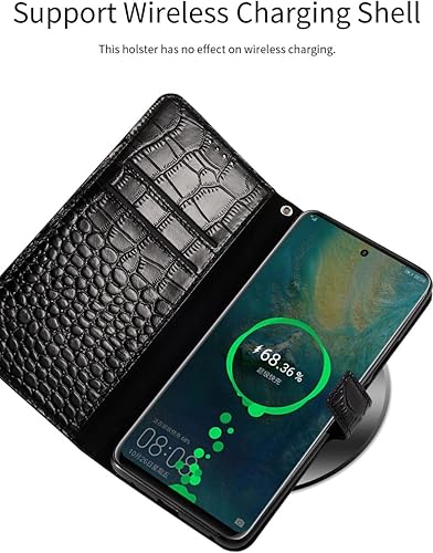 Miniatura 7 de Luxury Crocodile Pattern Leather Case for Samsung Galaxy S21 S22 Ultra S20 FE S9 S10 Plus Note 20 10 A53 5G A71 A51 A52 A52S A72 Card Slot Auburn