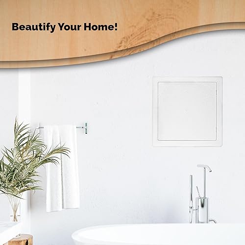 Vista 5 de Morvat Panel de acceso de 14 x 14 pulgadas para paneles de yeso y techo con puerta, plástico ABS duradero de alta resistencia y caja de acceso