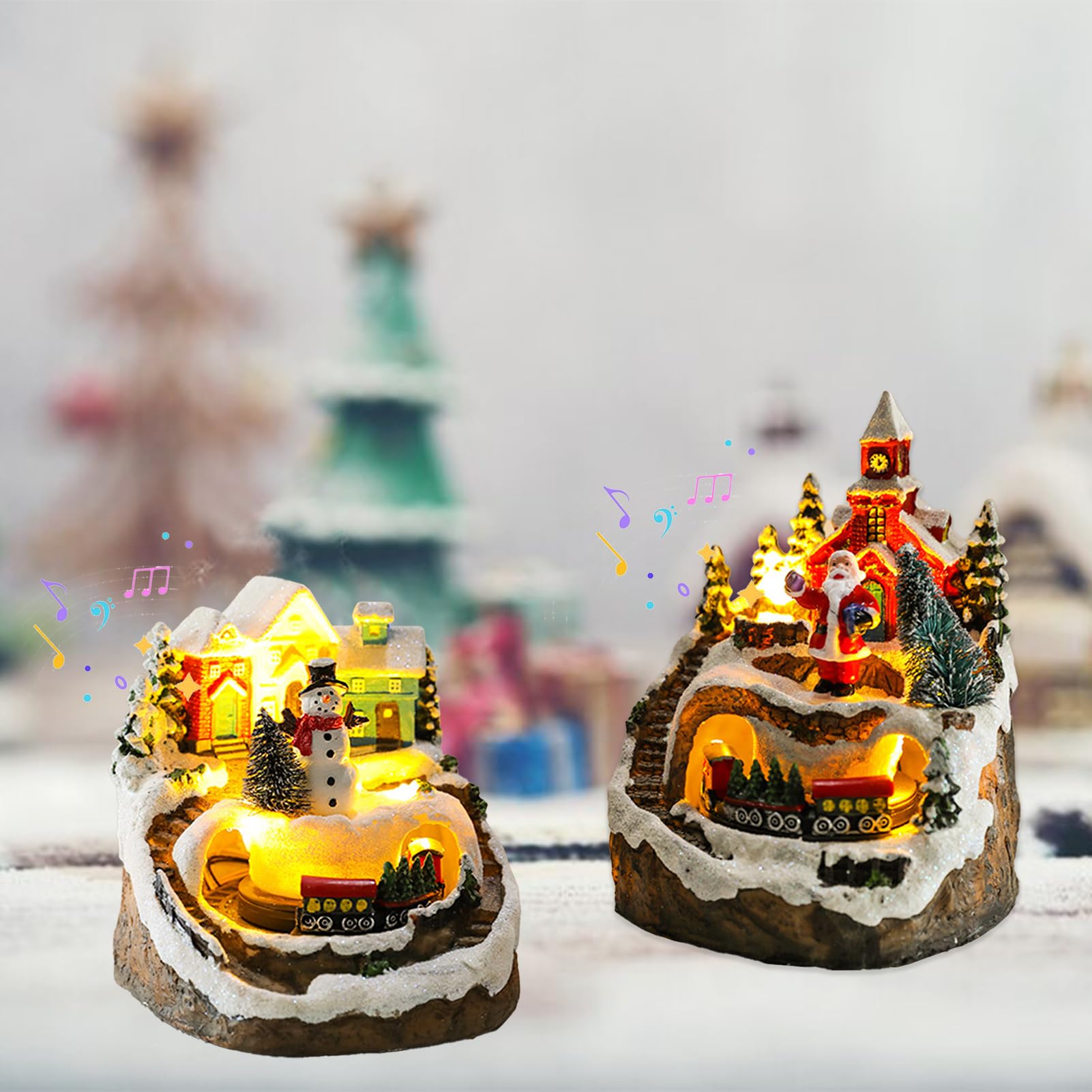 Amazon.com: RTYUSWL Vintage Christmas Music Box, Musical Boxes