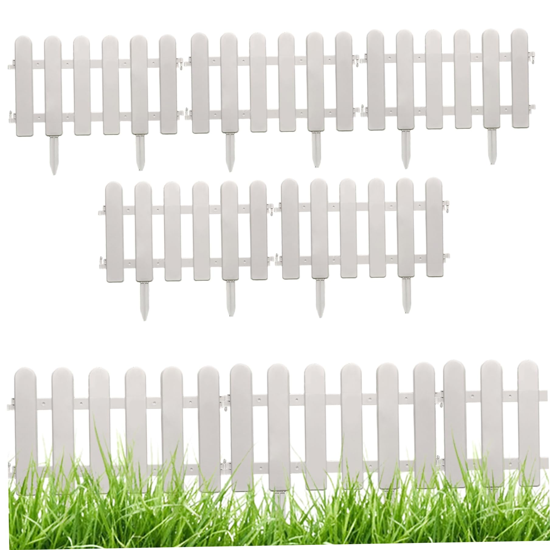 Clôture de jardin en plastique flexible pour stopper l'invasion du gazon sur vos allées