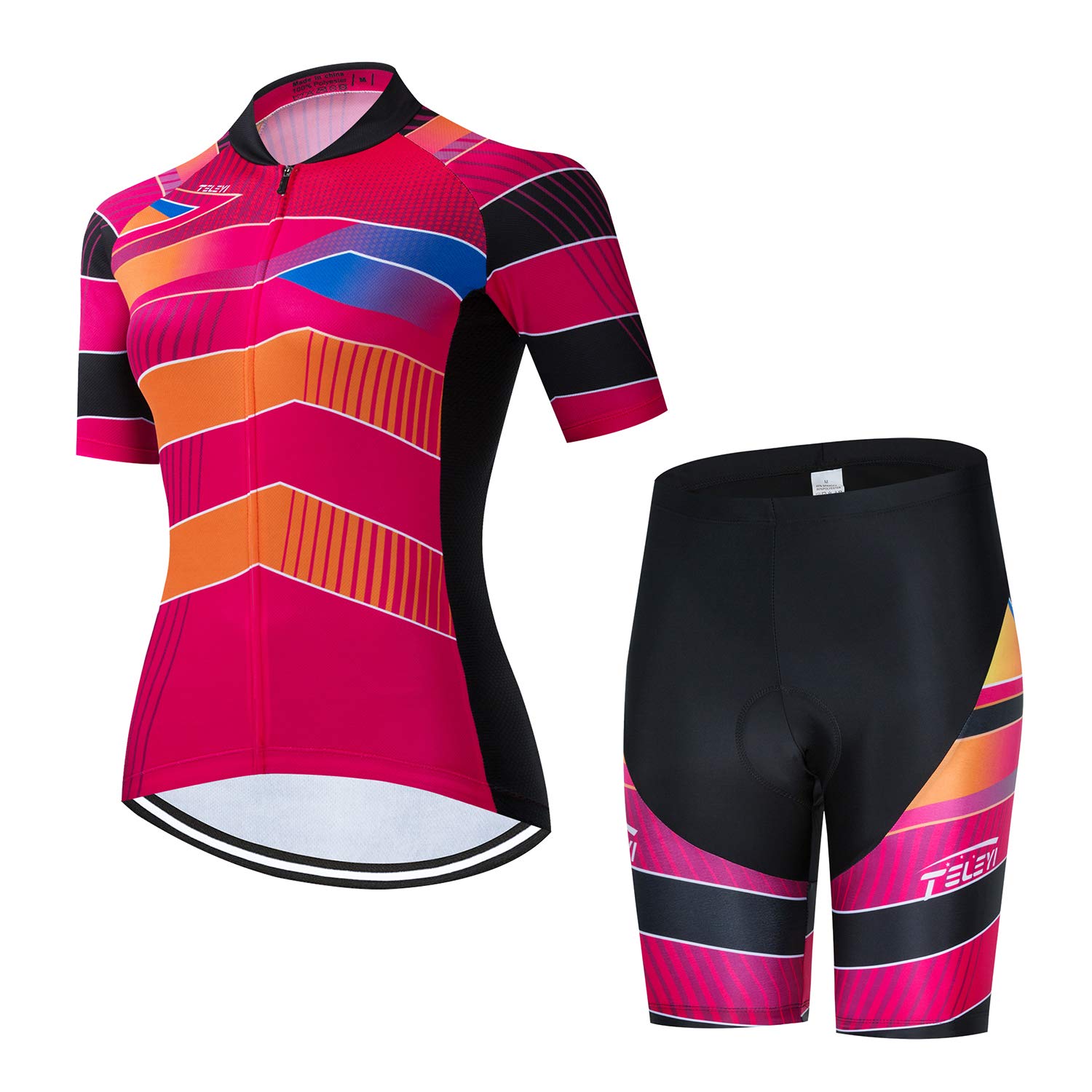 Women's Cycling Jersey Sets Short Sleeve Bike Clothing Suits Mountain Bicycle Clothes Road Cycling Outfits CC65