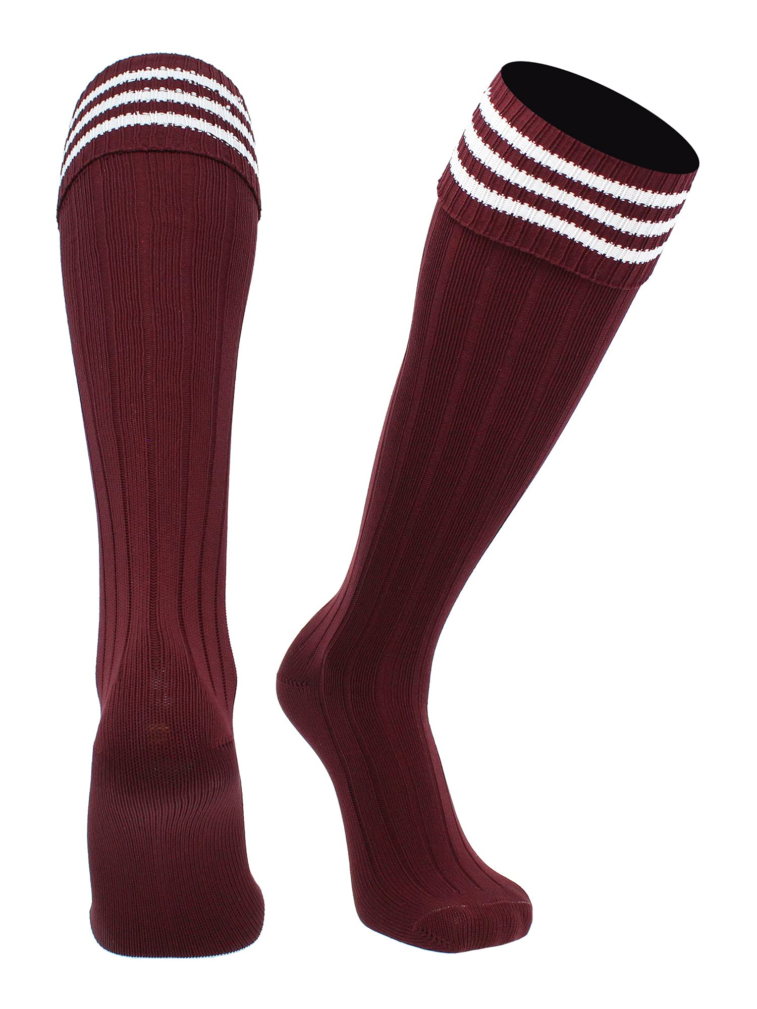 Soccer Socks With Fold Down Top - European Style for Adults - Men and Women