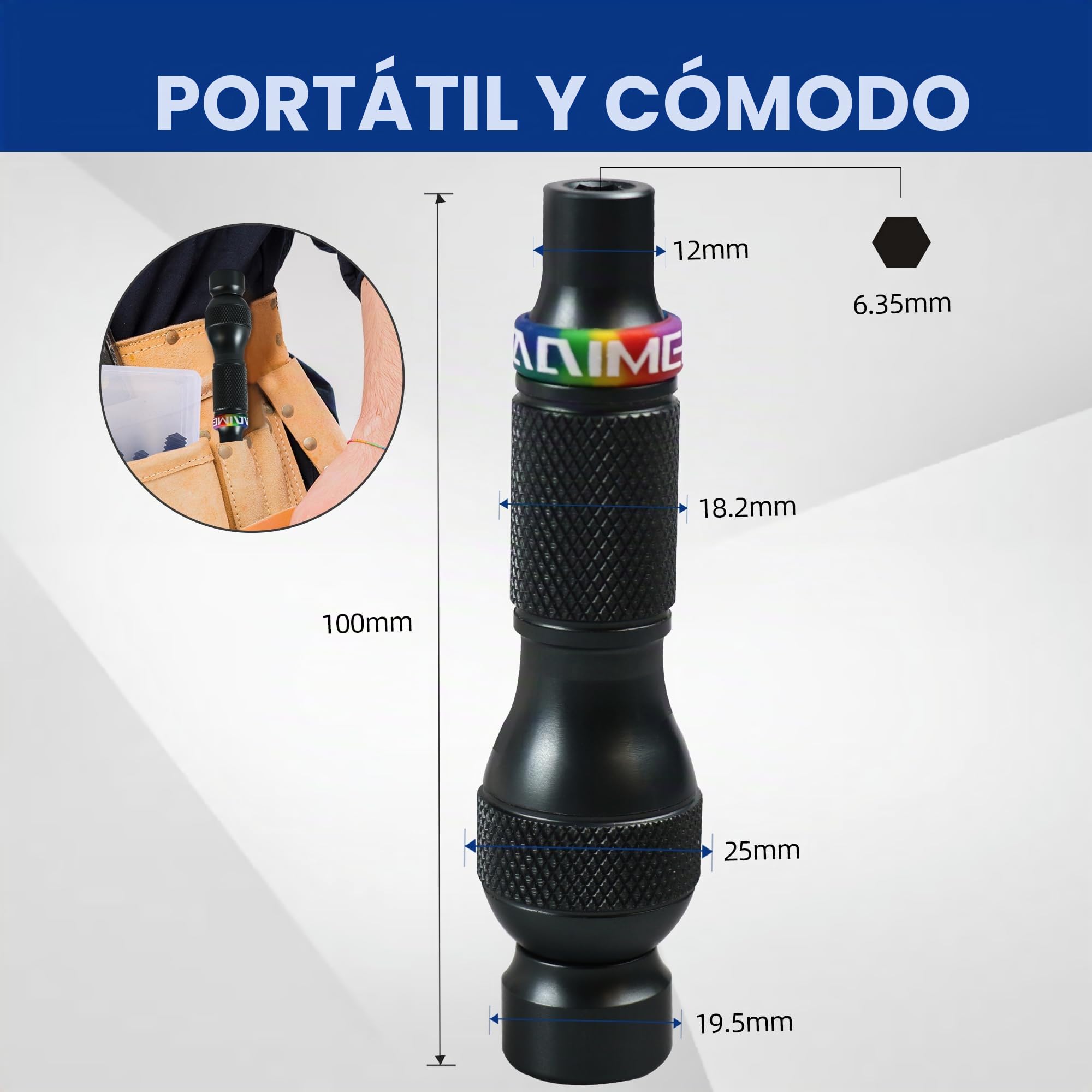 Destornillador Multibit, Juego Portátil con Puntas Intercambiables,Herramienta Reparación para Hogar Bricolaje y Electrónica