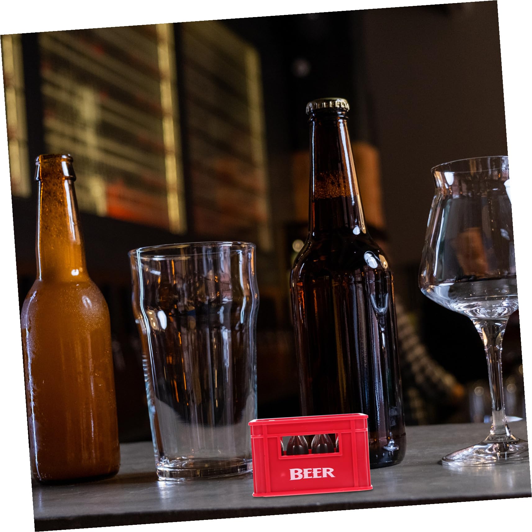 OUNONA 10 Stk magnetischer Flaschenöffner Korkenzieher cooler Flaschenöffner Getränkeöffner Magnete bier magnette Barkeeper für die Wand rot