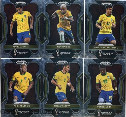 Miniatura 2 de 2022 Panini Prizm World Cup Qatar Brazil Team Set of 12 Cards Alisson25 Antony26 Bruno Guimaraes27 Casemiro28 Gabriel Martinelli29 Lucas Paqueta30