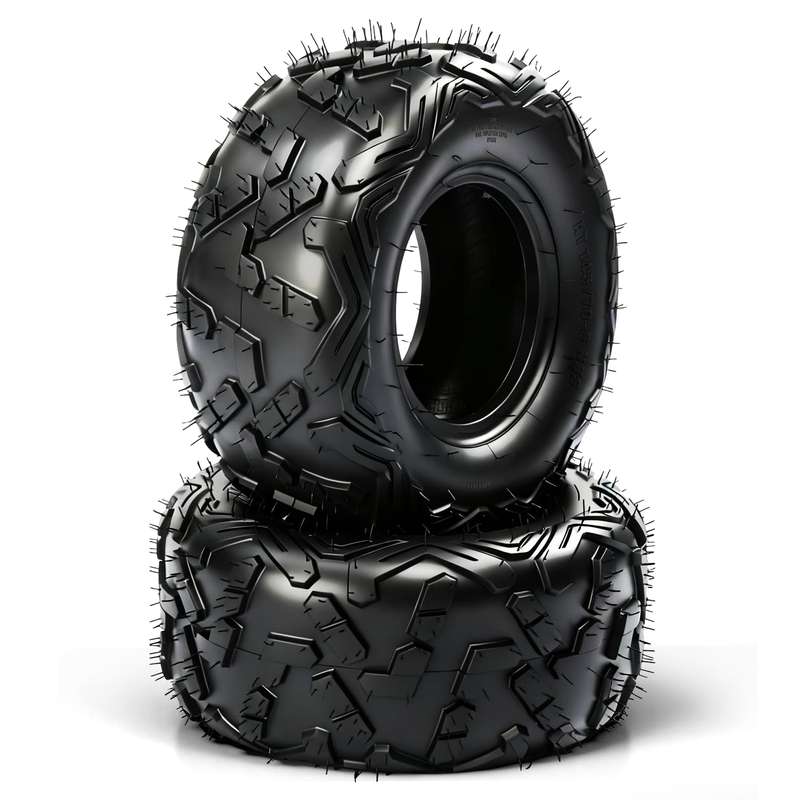 Amazon.com: TRIBLE SIX 145/70-6 Go Kart Tires Big Horn Style,6PR