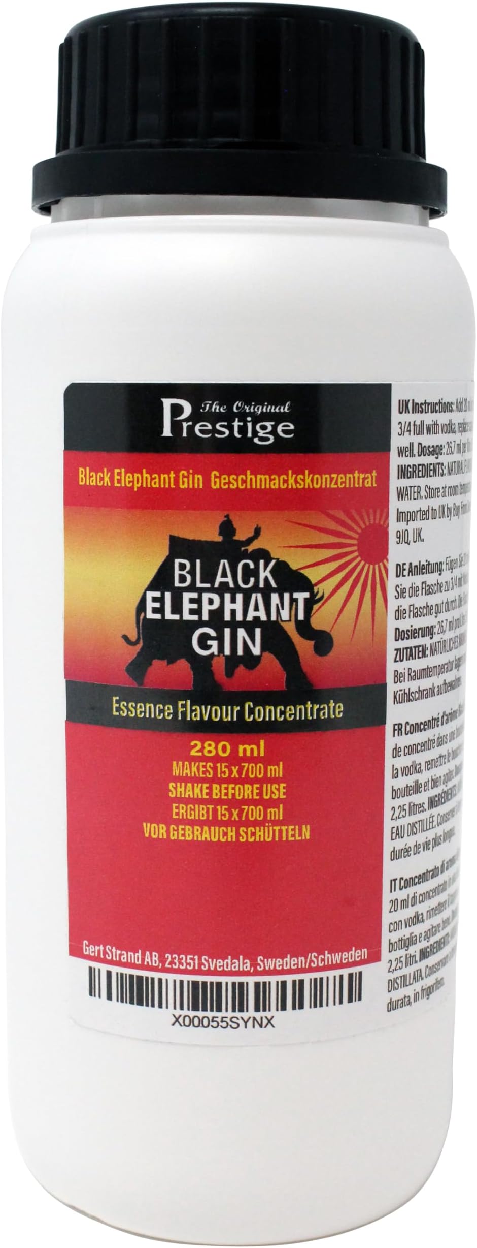 The Original Prestige - PR Bombay Flavouring Essence Concentrate 280 ml – Add 20 ml into 750 ml – For Drinks and Beverages Mixers, HomeBrewing and More