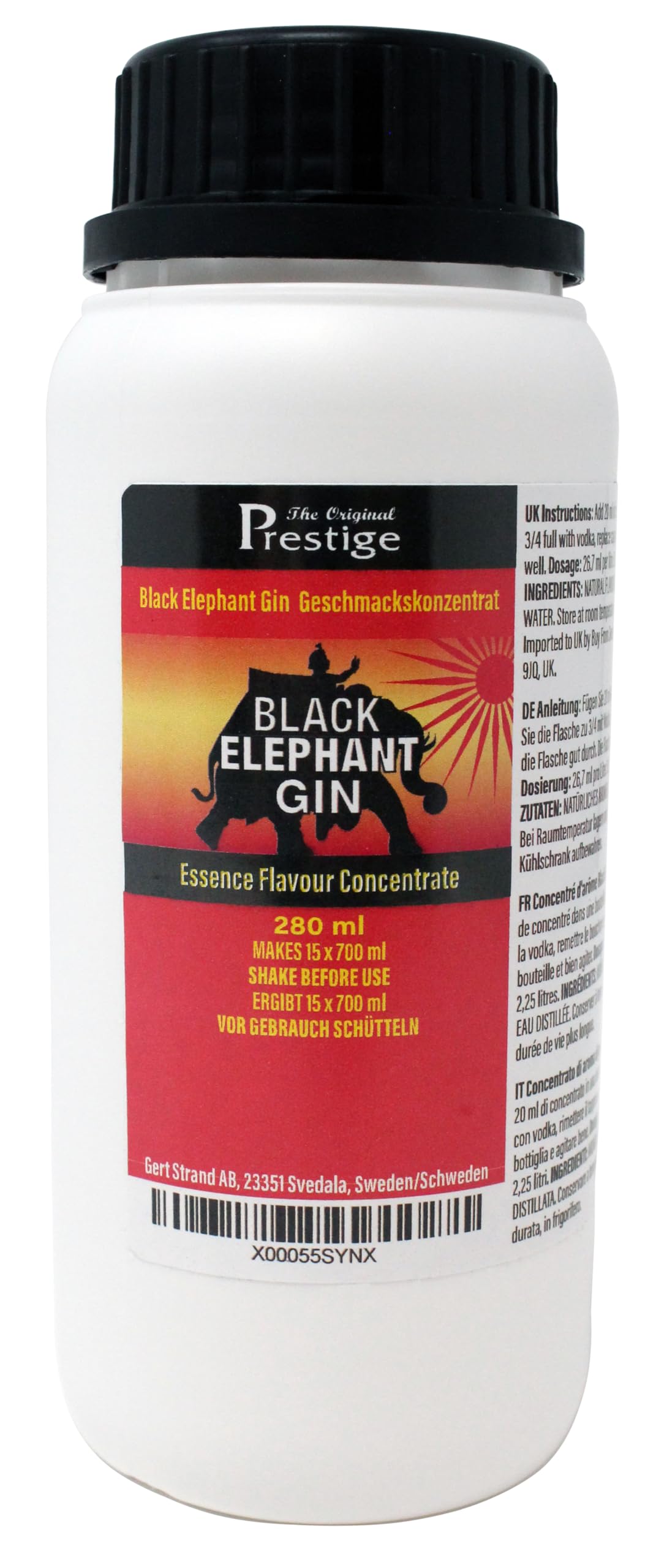 The Original Prestige - PR Bombay Flavouring Essence Concentrate 280 ml – Add 20 ml into 750 ml – For Drinks and Beverages Mixers, HomeBrewing and More