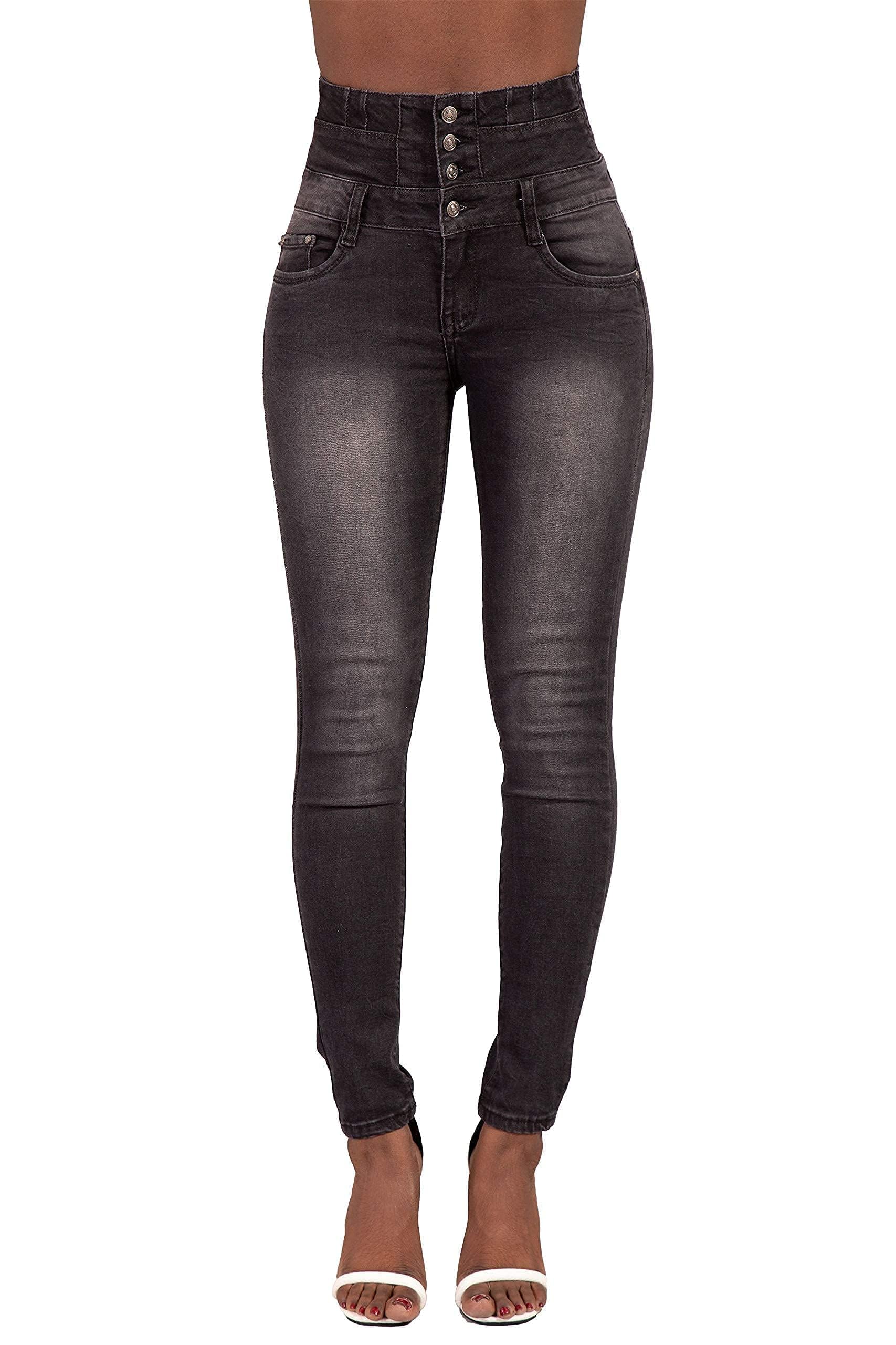 Glook Jeans Donna Vita Alta, Elasticizzati Comodo Tessuto di Cotone