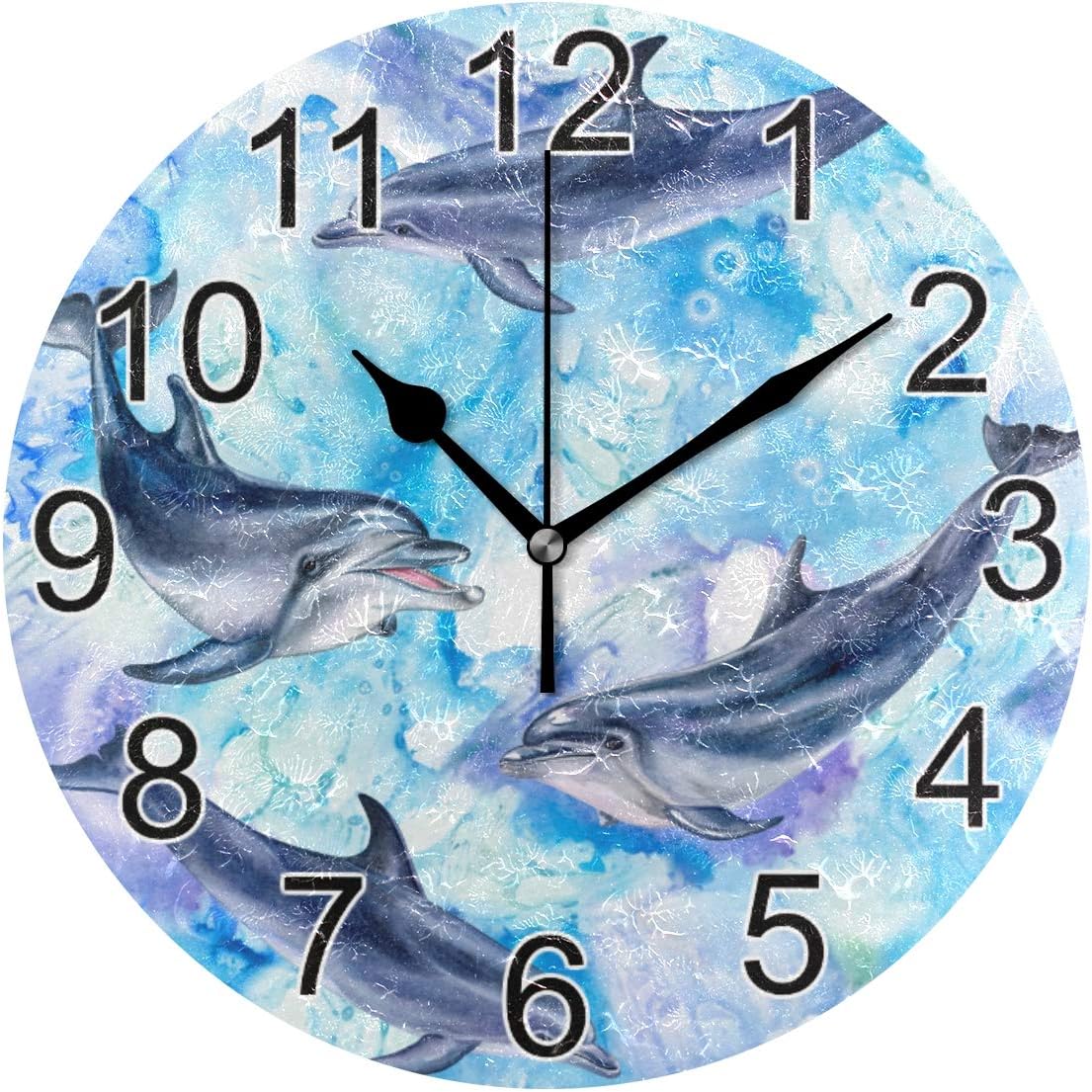 新品未使用品 Citizen 夜光 電波時計 壁掛け イルカ 国内発送料無料 インテリア 住まい 日用品 インテリア小物 Roe Solca Ec