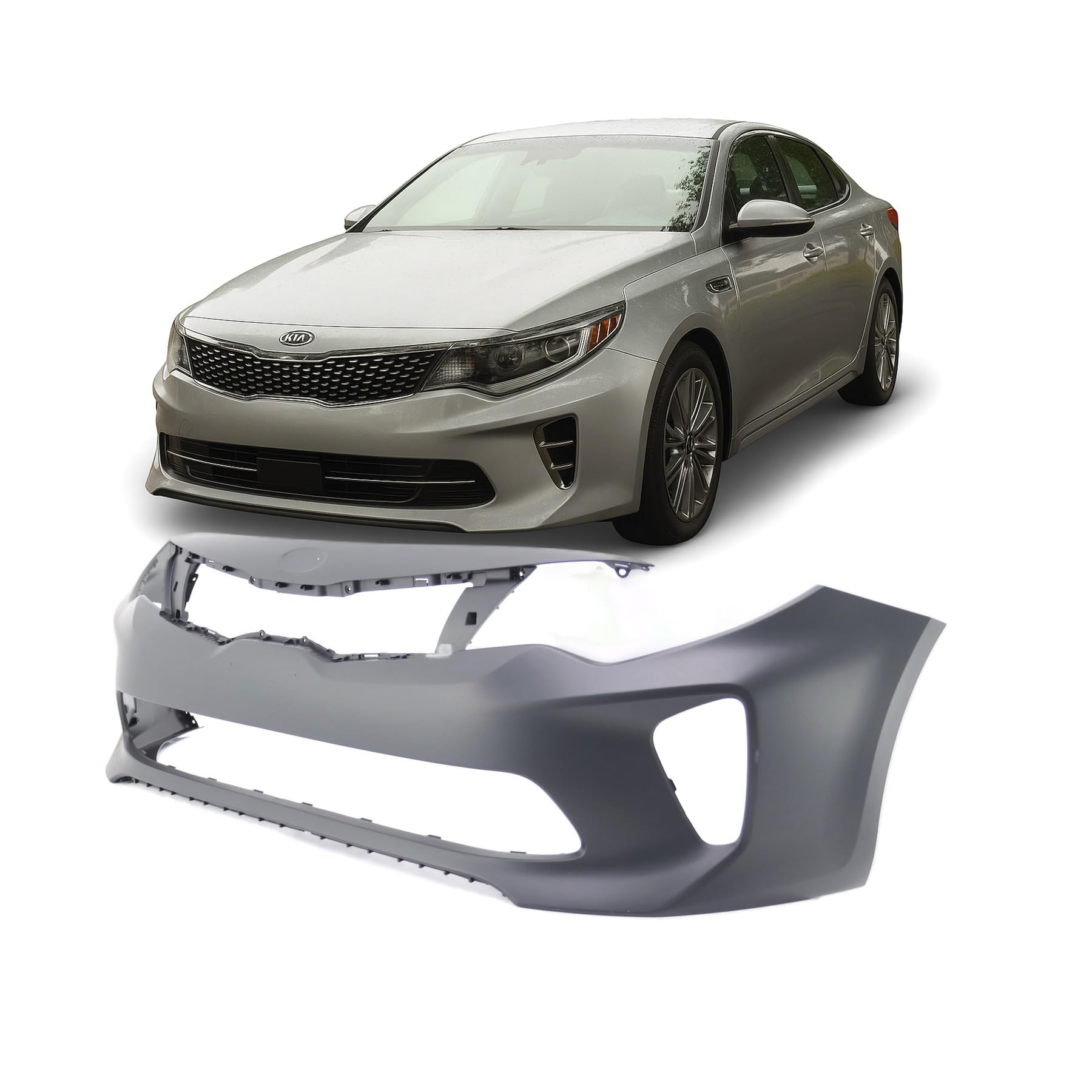FitParts Compatible with Kia Optima 2016–2018 Front Bumper Cover