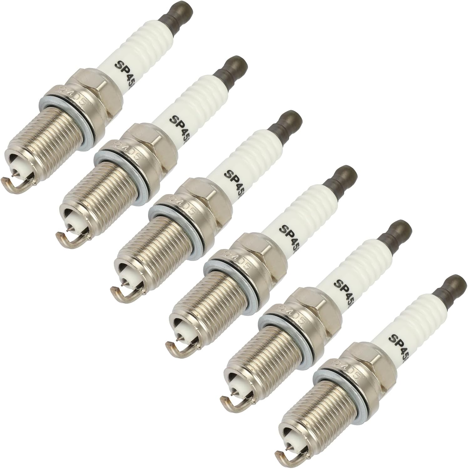 SCITOO Platinum Iridium Spark Plugs 4589 for Toyota Camry, Highlander, Sienna, Avalon, Solara, Supra & for Lexus RX300, RX330, RX400h, ES300, ES330, IS300, GS300, SC300, 3.0L 3.3L Pack of 6