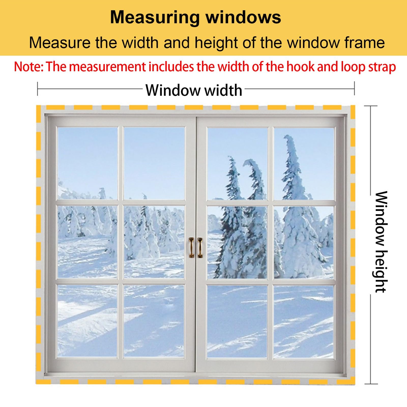 Isolierfolie Fenster, Thermofolie Fenster gegen Kälte, Winddicht Geräuschdämmung Transparent Selbstklebend PVC, für Alte Undichte Fenster Wohnungen Büros(Black edge,W140 x H150cm)