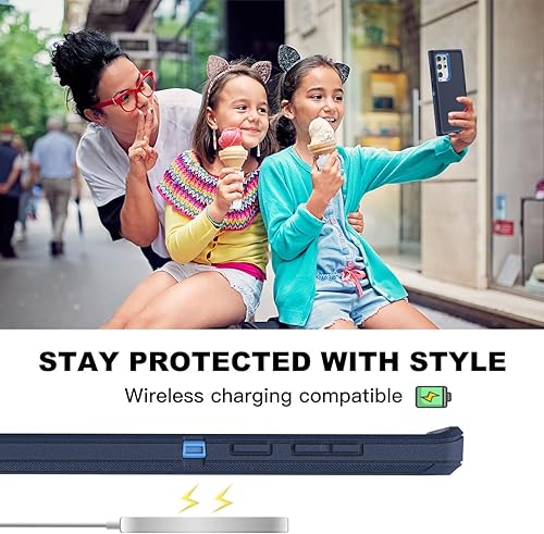 Miniatura 7 de AICase para Galaxy S22 Ultra con protector de pantalla, funda resistente a caídas con protección completa, cuerpo completo, robusta, a prueba de