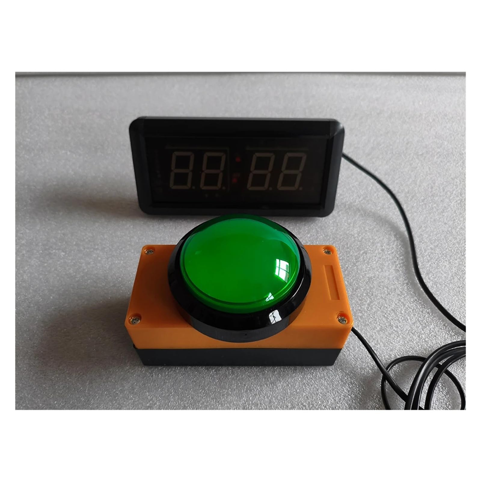 Reloj LED for gimnasio de 1,5 pulgadas, cronómetro con cuenta atrás y Control remoto for deporte, boxeo y Fitness Múltiples modos(With 6CM Button)
