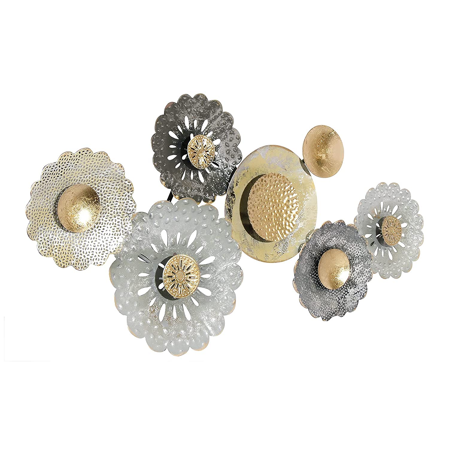 SA Shiva Art Wall Art Decor Metal Sculptures, Wall Hanging, Wall Arts for Home, CORA Decor (Multi-Color, Size 36x2x18 inches, Medium)