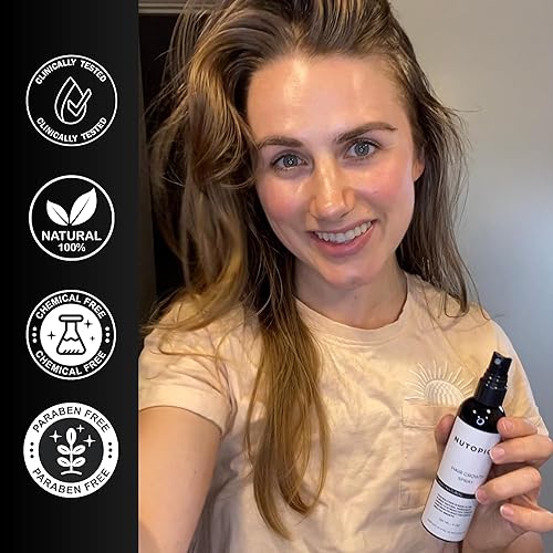 Miniatura 6 de Spray para el crecimiento del cabello para adelgazar el cabello, tratamiento de crecimiento del cabello para mujeres y hombres con aceite de ricino,