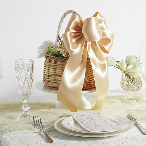 Vista 761 de MEEDEE Orange Satin Ribbon - 1.5 inch Double Faced Satin Ribbon, 50 Yards - Neon Tangerine - For Christmas, Thanksgiving, Halloween, Weddings