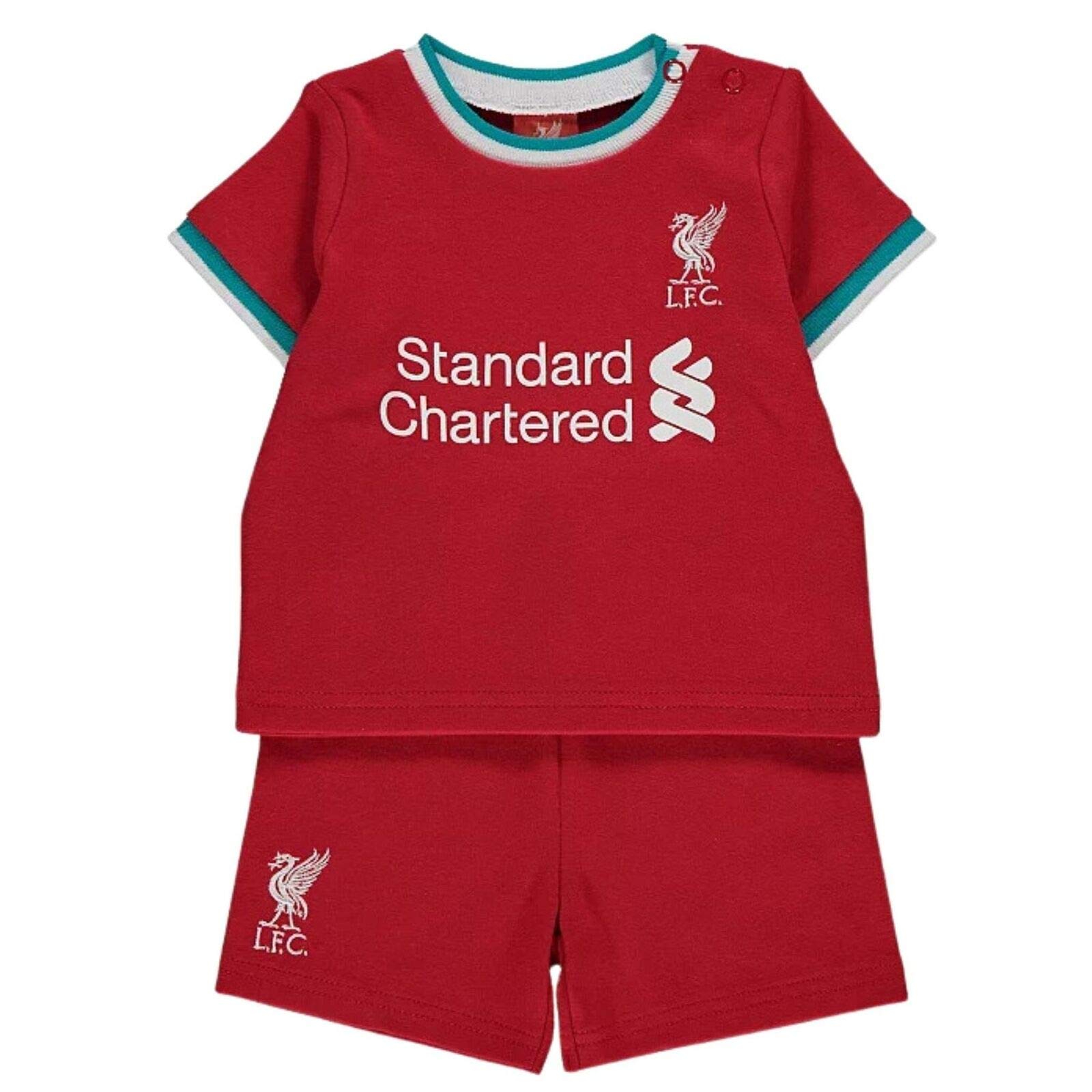 LFC Liverpool FC Baby/Toddler T-Shirt & Shorts Set | 2021 (12-18 Months) Red