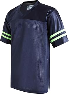 DEHANER Retro Classic Football Jerseys for Men Unisex Workout Dry-Fit Shirts Sports Uniforms Casual Tops