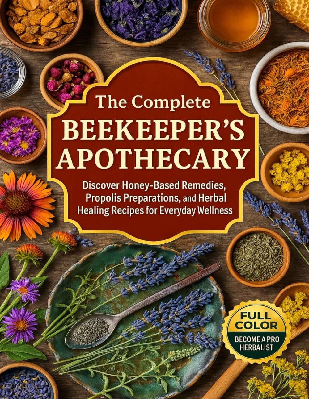 The Complete Beekeeper’s Apothecary: Discover Honey-Based Remedies, Propolis Preparations, and Herbal Healing Recipes for Everyday Wellness